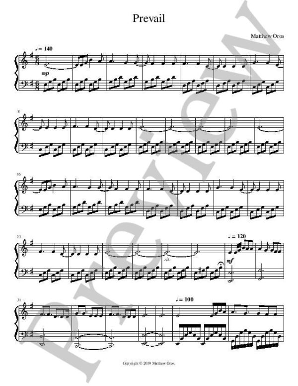 Prevail (Sheets & WAV) - Image 2